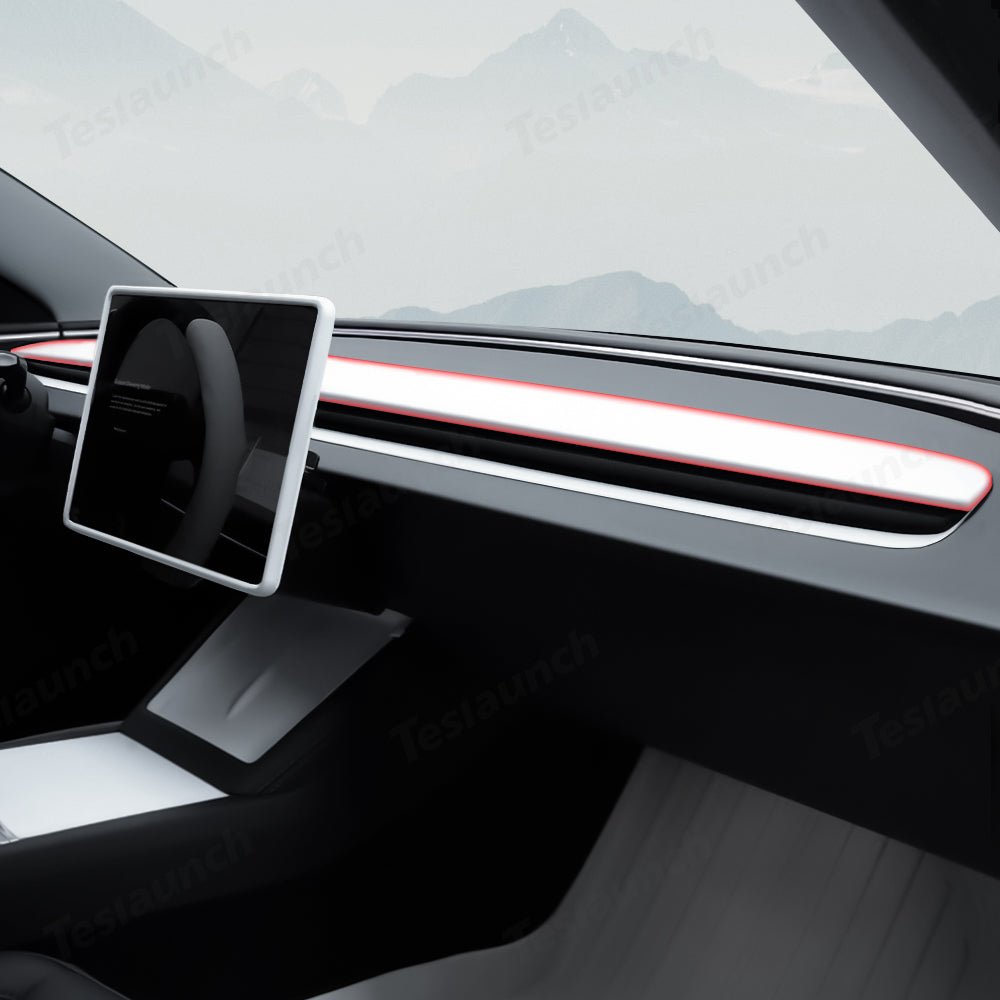 White Interior Upgrade Kit for Tesla Model 3 Highland 2024+ - T-Launch