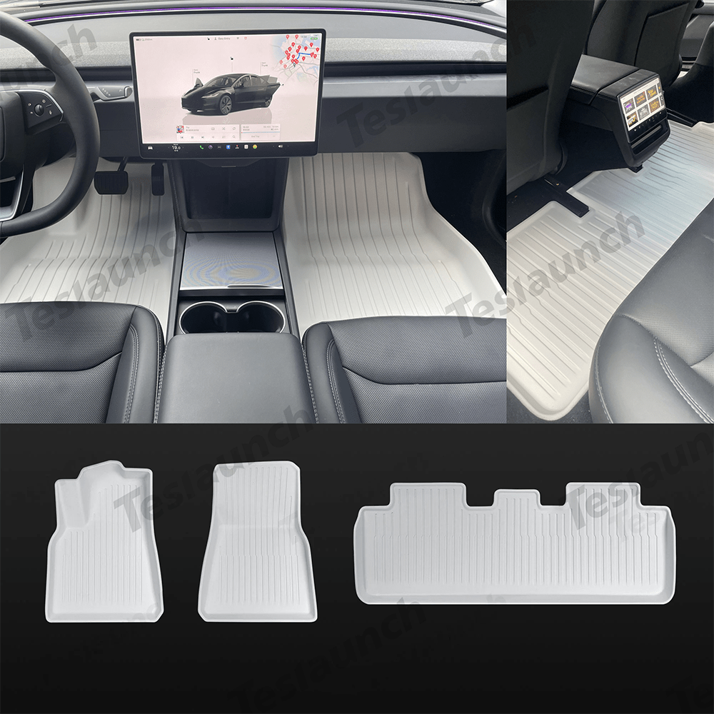 White Interior Upgrade Kit for Tesla Model 3 Highland 2024+ - T-Launch