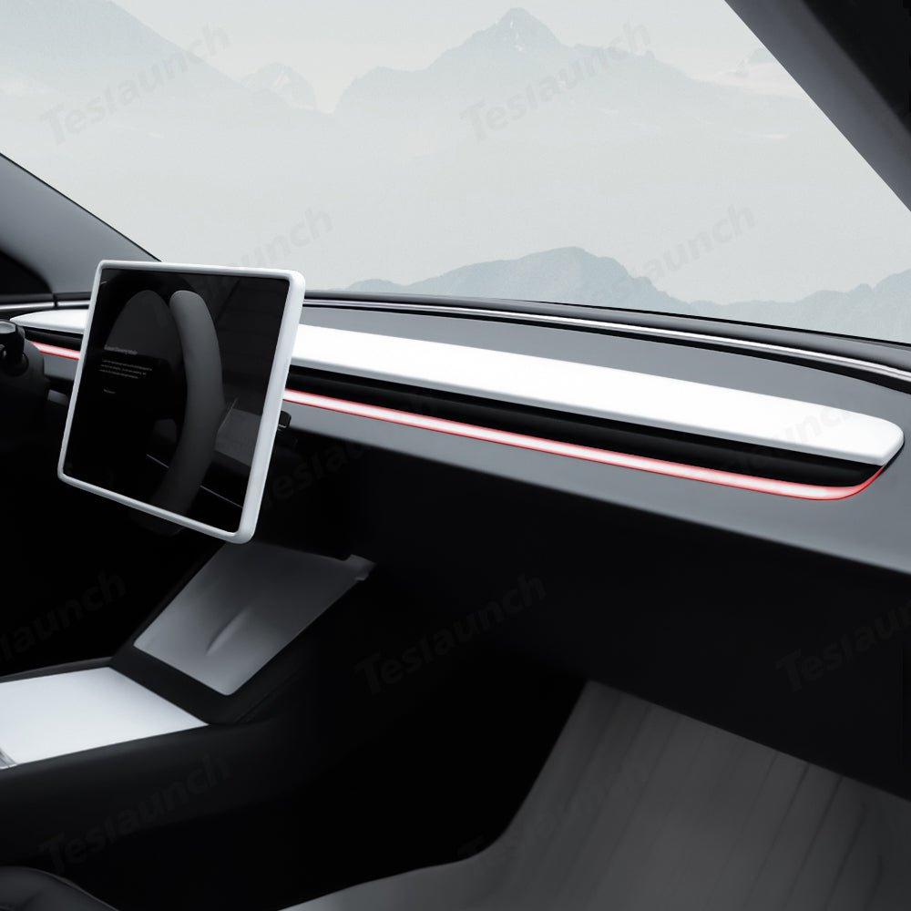 White Interior Upgrade Kit for Tesla Model 3 Highland 2024+ - T-Launch