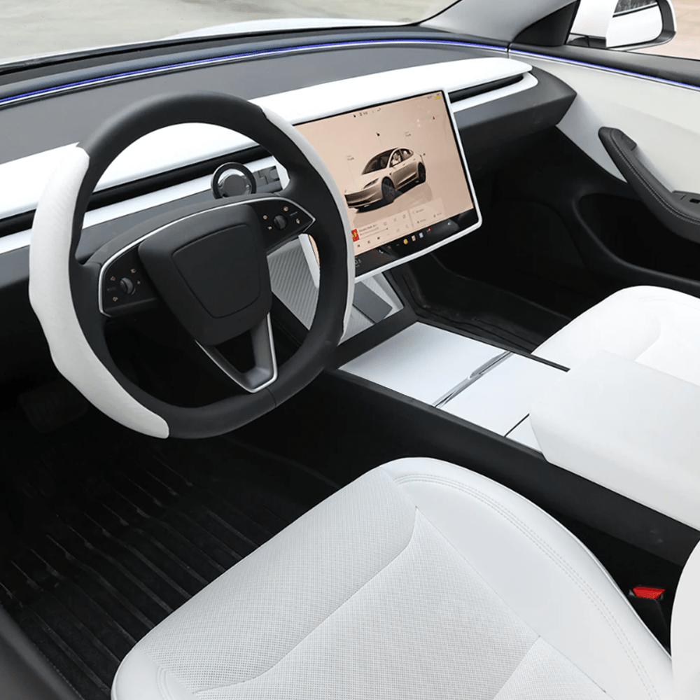 White Interior Upgrade Kit for Tesla Model 3 Highland 2024+ - T-Launch