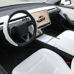 White Interior Upgrade Kit for Tesla Model 3 Highland 2024+ - T-Launch