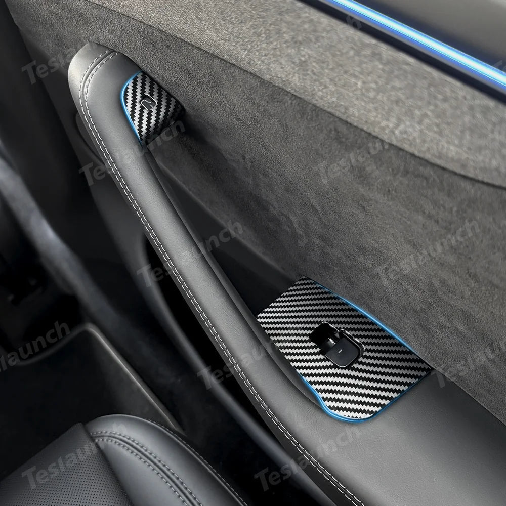 Window & Door Button Trim Cover Set (10 PCS) for 2026 New Tesla Model Y Standard - T-Launch