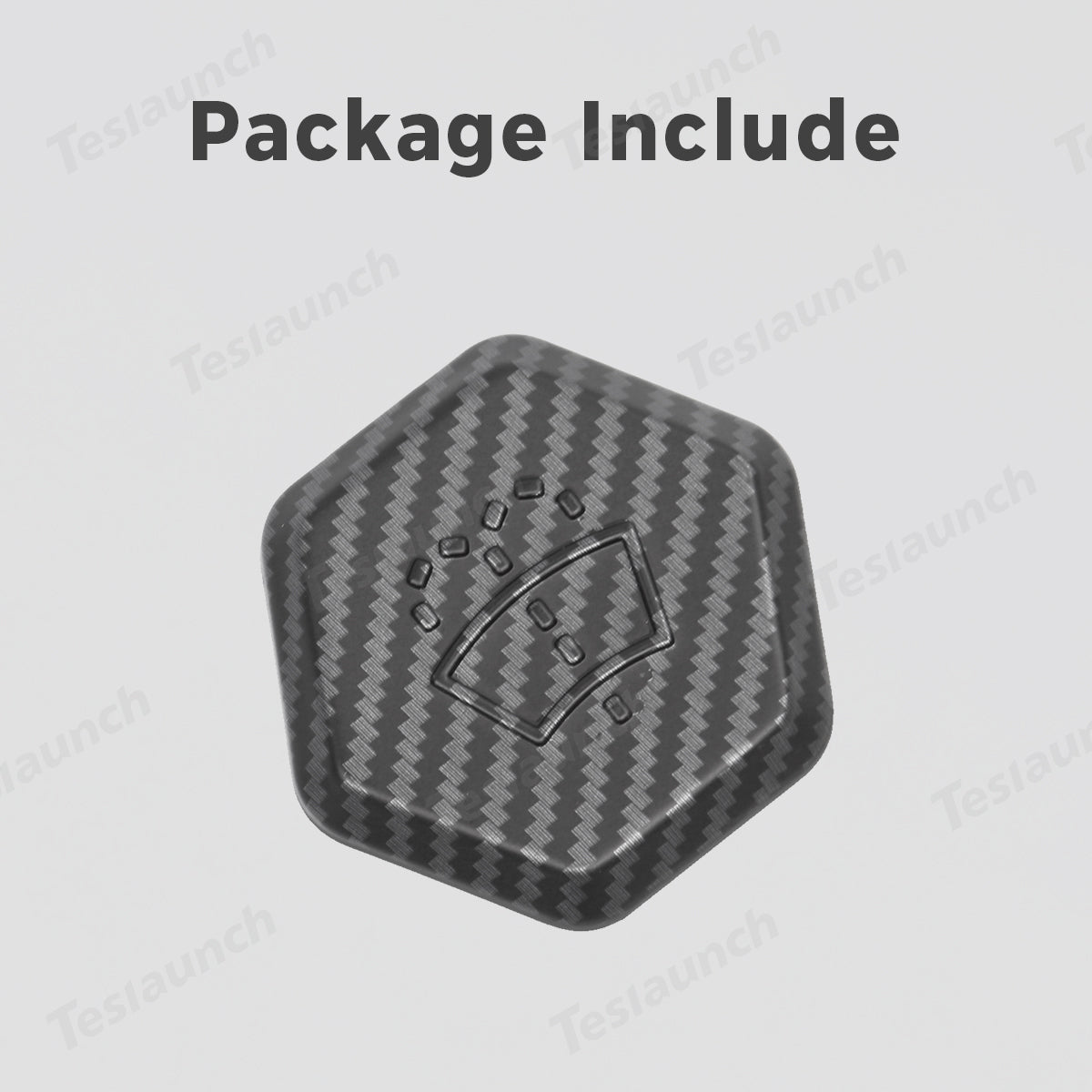Windshield Washer Fluid Filler Cap Trim Cover (Carbon Fiber Pattern ABS) for Cybertruck - T-Launch