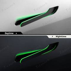 Wireless Auto Door Handle Upgrade Kit with Colorful LED Lights for Tesla Model 3/Y (2022+) - T-Launch