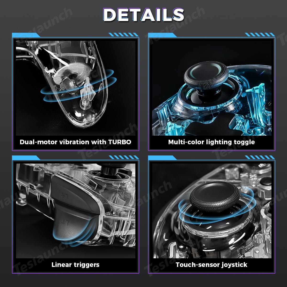 Wireless Game Controller for Tesla Model 3/Y/X/S/Cybertruck - T-Launch