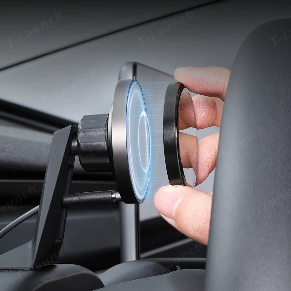 Wireless Mini HUD Display – Smart Driving Screen for Tesla Model Y Juniper 2025+/ Model 3 Highland 2024+ - T-Launch