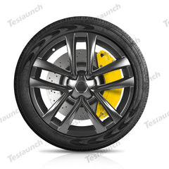 Yellow 2021-2026 Model S/X Brake Caliper Covers (4Pcs) for Tesla - T-Launch