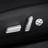Model 3 & Y Seat Switch Caps Silver/Carbon Fiber