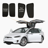 Model X(2015-2024) Privacy And Thermal Insulated Sunshades Curtains for Tesla Opaque Sun Visor for Camping and Daily Use