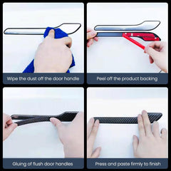 [Real Carbon Fiber] Door Handle Cover For Tesla Model 3/Y (2017-2023) - TESLAUNCH