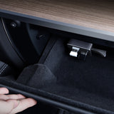 Hansikaslokero USB-laajennustelakka mallille Tesla Model 3/Y - 3-porttinen USB 3.0 HUB kojelautaa varten