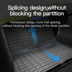 Tesla Model Y Front Trunk Mat Frunk Cargo Liner - 3D Lamination Cutting (2020-2023) - TESLAUNCH
