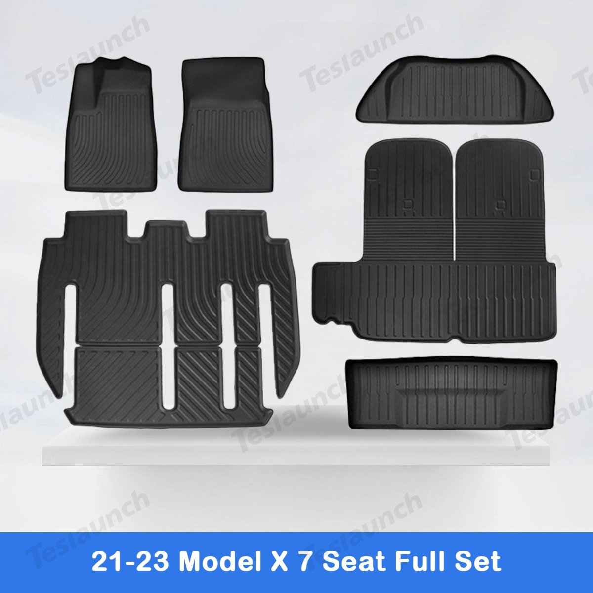 2021-2026 Model X Floor Mat Trunk Mat Cargo Liner All-Weather TPE - T-Launch
