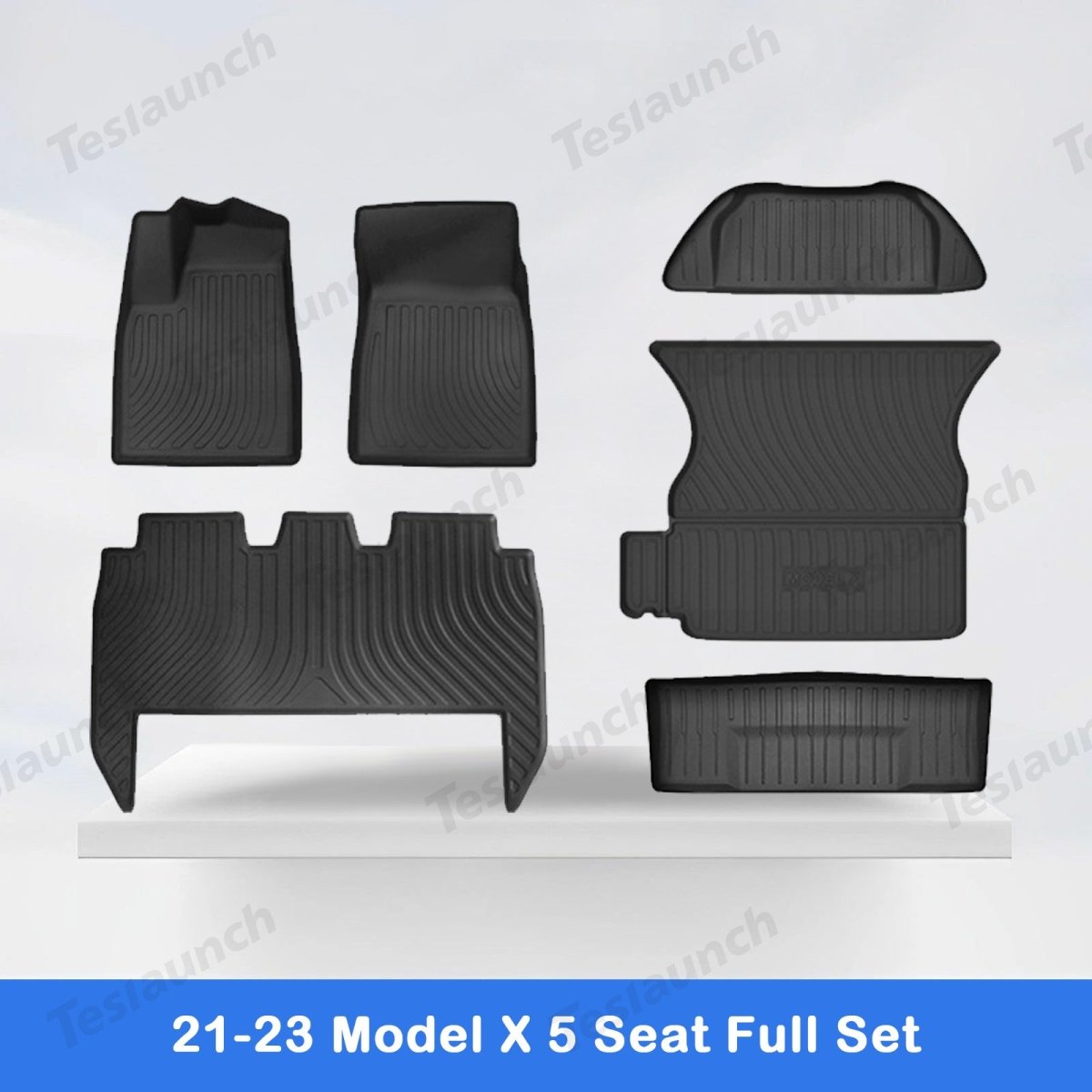 2021-2026 Model X Floor Mat Trunk Mat Cargo Liner All-Weather TPE - T-Launch