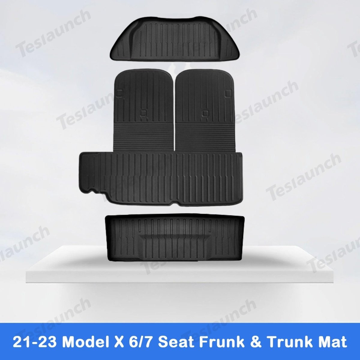 2021-2026 Model X Floor Mat Trunk Mat Cargo Liner All-Weather TPE - T-Launch
