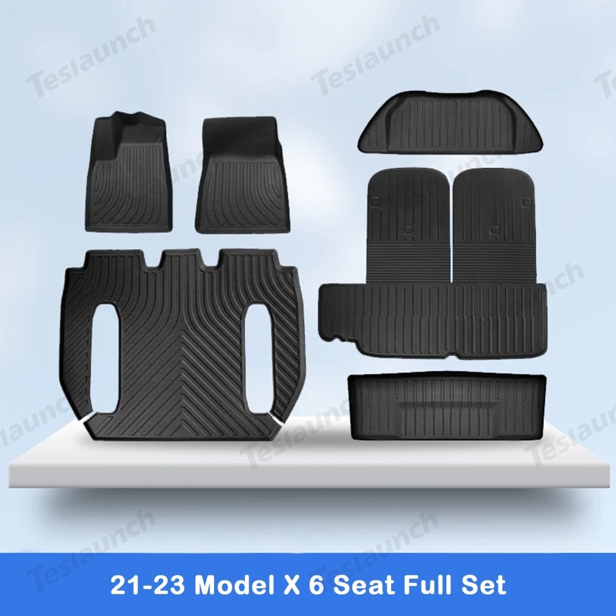 2021-2026 Model X Floor Mat Trunk Mat Cargo Liner All-Weather TPE - T-Launch