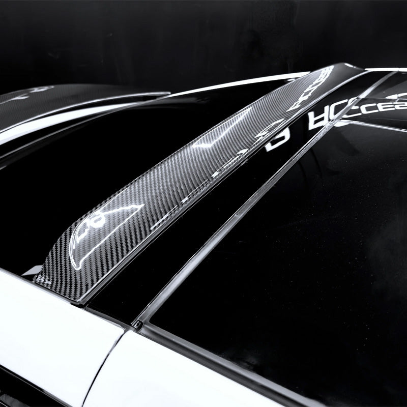 [Fibra di carbonio reale] Spoiler della finestra posteriore per Tesla  Model X 2023 +