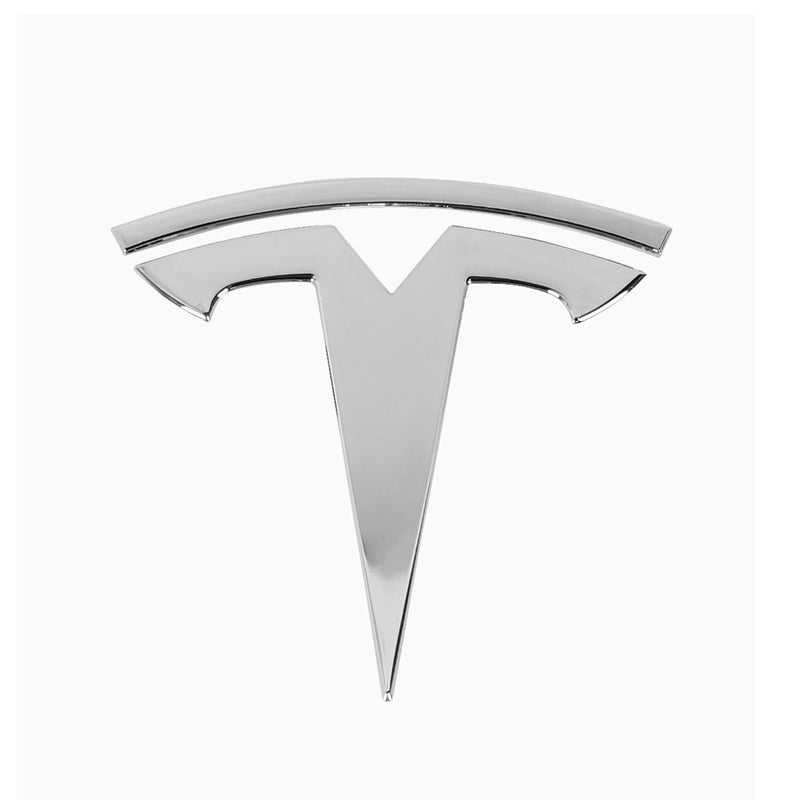 "T" Emblem Front & Rear Badge Decal Wrap For Tesla All Models (1 pair) (2012-2023)