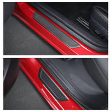 [Real Carbon Fiber] Door Sill Covers Protector For Tesla Model 3/Y (2020-2023) - TESLAUNCH