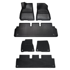 Tesla Model 3 Floor Mats All Weather Double Layer Flocking TPE (2021-2023) - TESLAUNCH