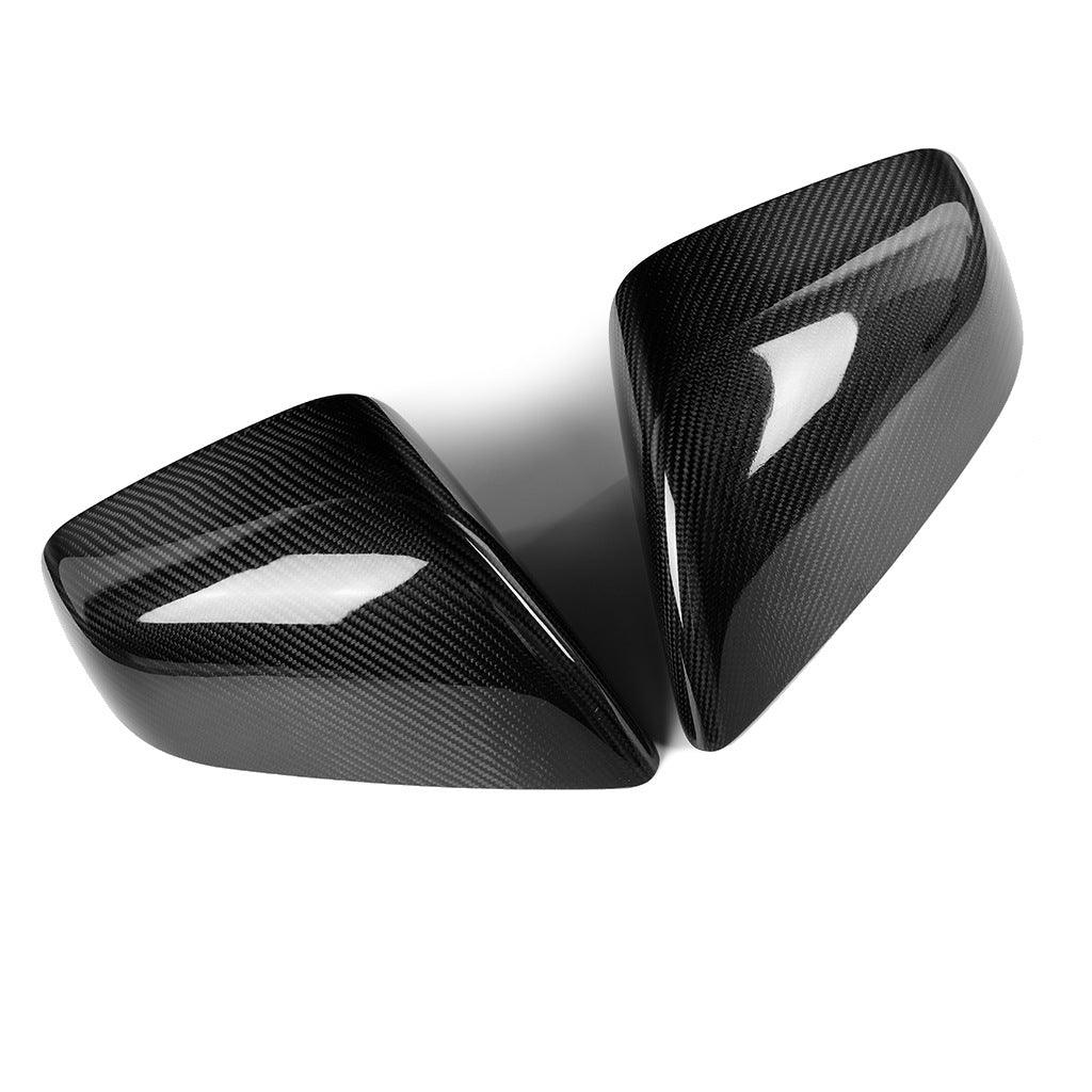 [Real Carbon Fiber] Rear View Mirror Covers For Tesla Model X (2015-2020) - TESLAUNCH