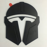 Tesla Mandalorian Metal Aluminum Alloy Emblem