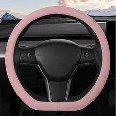 Alcantara Ultra Thin Sweat Absorbing Steering Wheel Cover for Tesla Model 3/Y(not fit for 2024 Model 3 Highland )