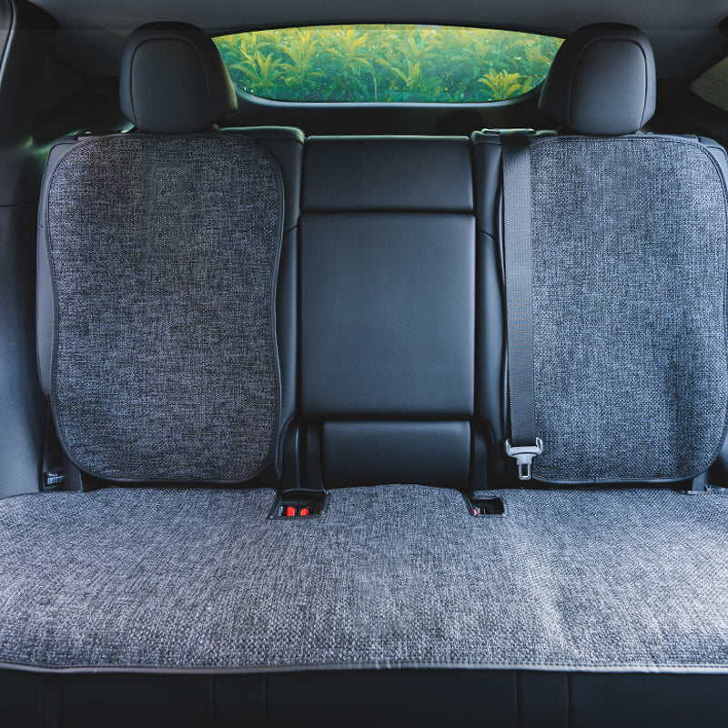 Cuscino confortevole e traspirante in cotone e lino per Tesla Model 3 e  Model Y - Grigio / Model 3 / Sedile posteriore