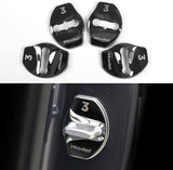 Model 3 & Y Door Latch Lock Covers CF Coated (Set Of 4) - TESLAUNCH