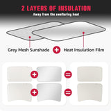 Glass Roof / Sunroof Sunshade for Tesla Model 3(2021-2023) Sun Visor Accessories - TESLAUNCH