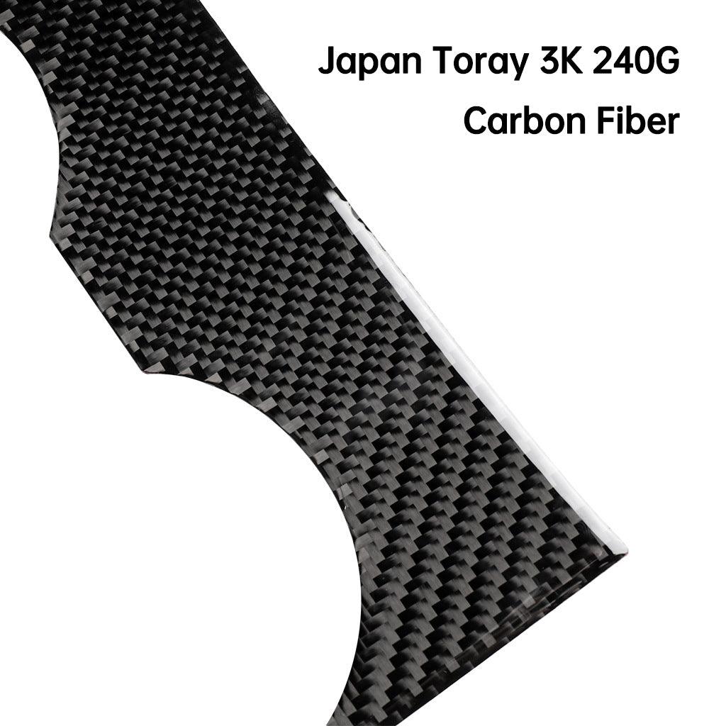 [Véritable fibre de carbone] Superpositions de console centrale modèle 3, housse de décoration (Gen. 1) (2017-2020)