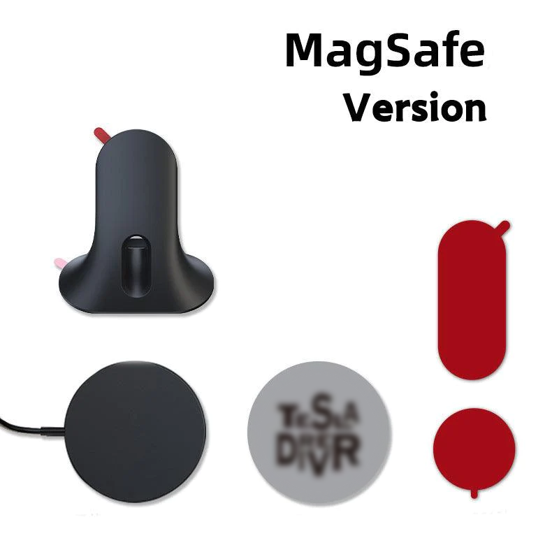 Tesla Dashboard Steering Wheel Phone Holder Magnetic Magsafe Wireless Charging Phone Holder For Model 3 / Y (2017-2024)