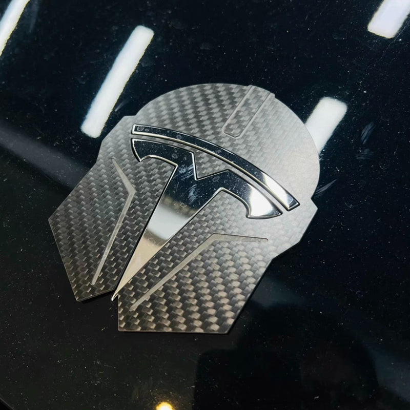 Tesla Mandalorian Metal Aluminum Alloy Emblem
