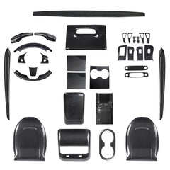 Real Carbon Fiber Interior Mods Wrap Kit for Tesla Model 3 / Y