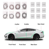 Dørforseglingssett lydfast vindstøyreduksjonssted Tesla Alle. Models  (2012-2023)