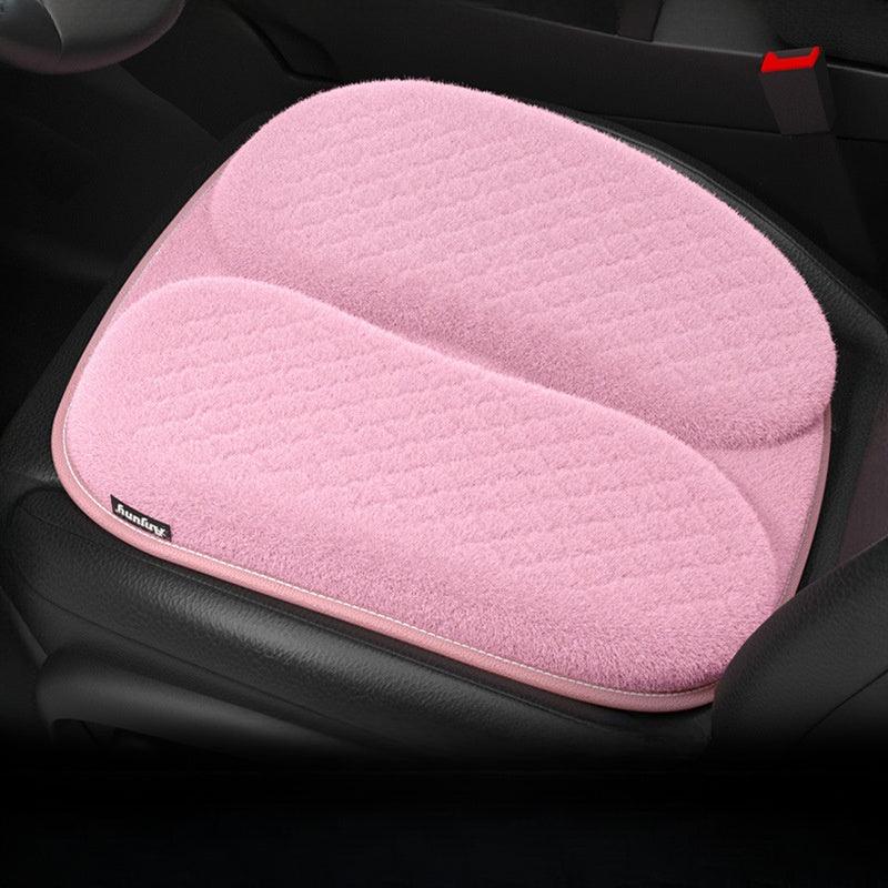 EVAMPIFY Tesla Model Y/3/S/X Special Seat Cushion Winter Car Seat Cushion Plush Keep Warm (1pcs) (2012-2023), Pink / 4 Pcs