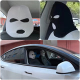 Personlig rolig hatt för Tesla Car Seat Headcover- Passar modell 3/Y/S/X