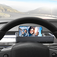 Organisateur de tableau de bord en silicone-Boîte de rangement pour Tesla Model 3/A (2017-2024) 