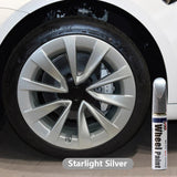 Tesla Jantes de rodas retocam tinta - DIY Curb Rash Repair com tinta de retoque de cor compatível