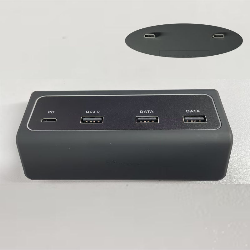 USB Hub for Tesla Model 3/Y With 5+ Usb Ports And Dashcam Storage  (2017-2020) - Model 3/Y (2021-2022)