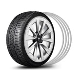 Aluminum Alloy Tesla Wheel Rim Protectors for All Models 3/Y/S/X (4 PCS) (2012-2023)