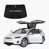 Tesla Model X (2015-2023) Prywatność i izolowane termicznie osłony przeciwsłoneczne Zasłony Nieprzezroczysta osłona przeciwsłoneczna