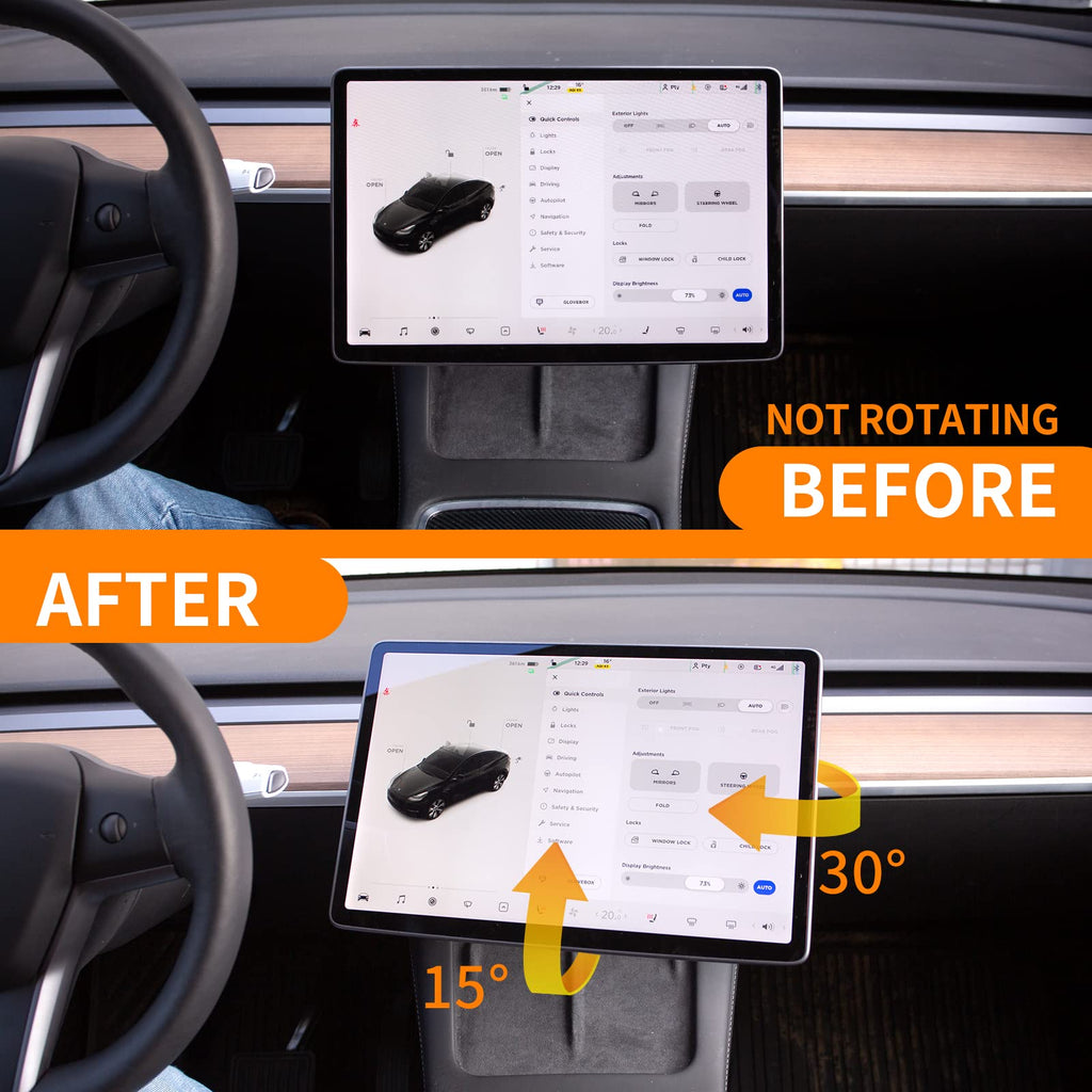 tesla model 3 highland screen swivel