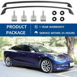 Tesla Model 3 &; Model Y alumiiniset kattotelineen poikkipalkit (2 kpl sarja) (2017-2023)