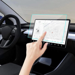 Ultra-Premium temperat glass skjermverktøy Model 3 og Model Y med lett installasjonshjelpe og høy holdbarhet