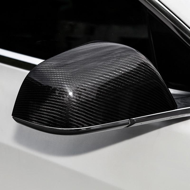 [Real Carbon Fiber] Mirror Cover for Tesla Model 3, OEM Style (1 pair) (2017-2023) - TESLAUNCH