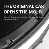 Chránič prahu dveří v barvě uhlíkových vláken + chránič prahu kufru pro Tesla Model R 2021-2023