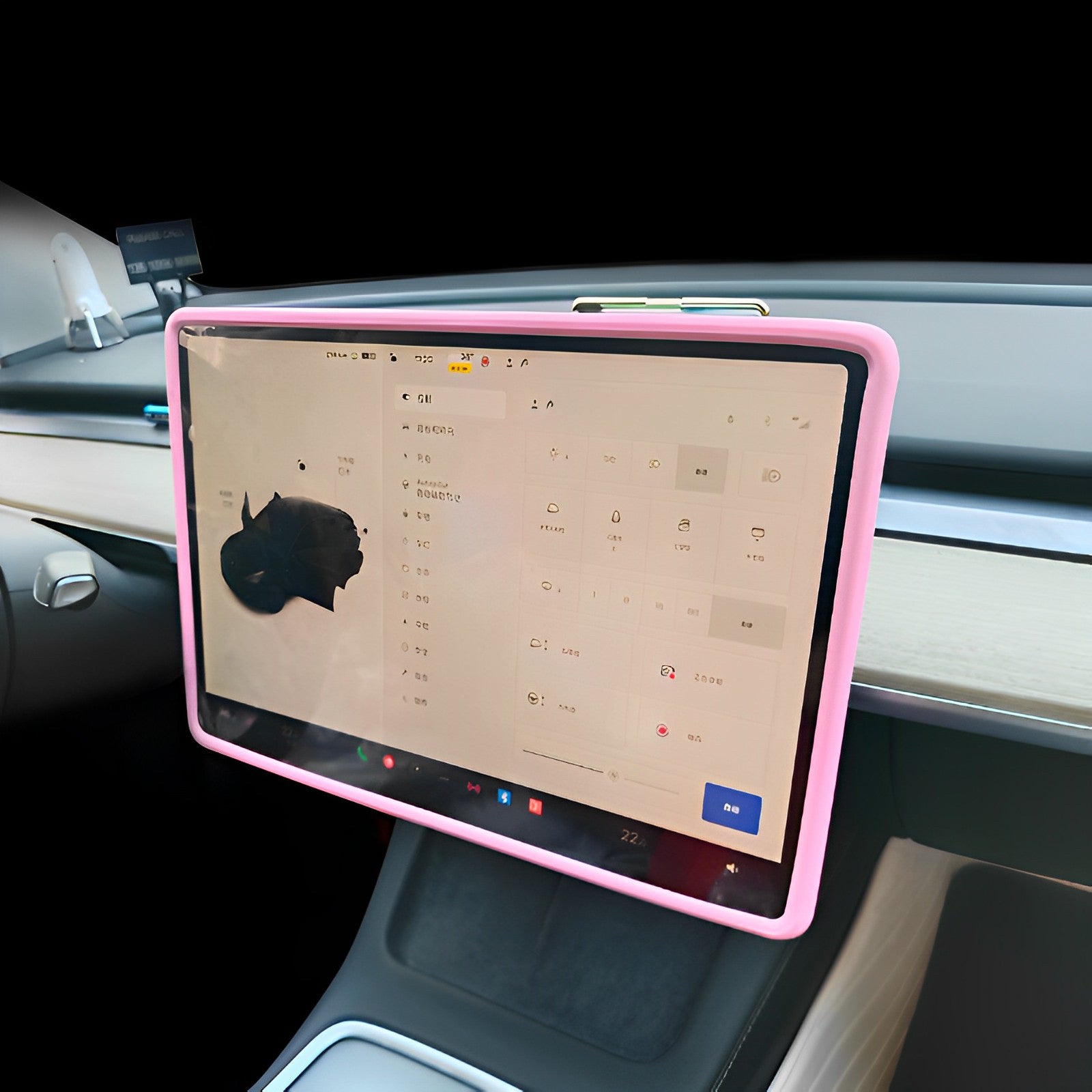 Silikon-Schutzrahmen für Tesla Model 3/Y-Bildschirm – Armaturenbrett-Displayschutz