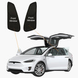 Model X(2015-2024) Privacy And Thermal Insulated Sunshades Curtains for Tesla Opaque Sun Visor for Camping and Daily Use