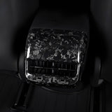 [Real Carbon Fiber] Model 3/Y Backseat Vent Overlay, Center Console Wrap Cover (2017-2023) - TESLAUNCH